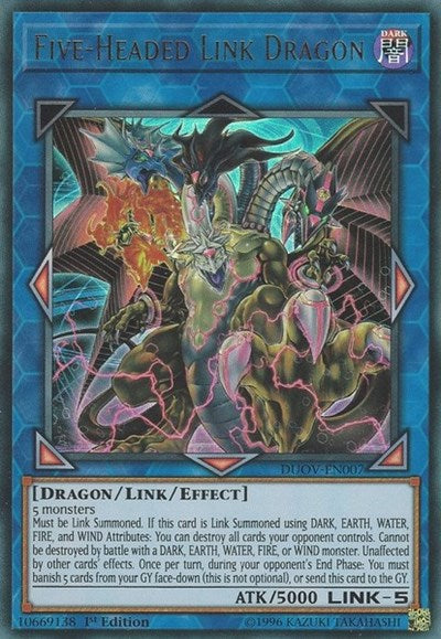 Five-Headed Link Dragon [DUOV-EN007] Ultra Rare | Exor Games Summserside