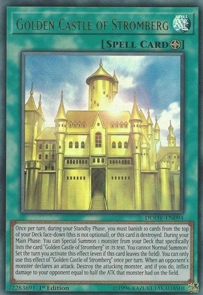 Golden Castle of Stromberg [DUOV-EN094] Ultra Rare | Exor Games Summserside