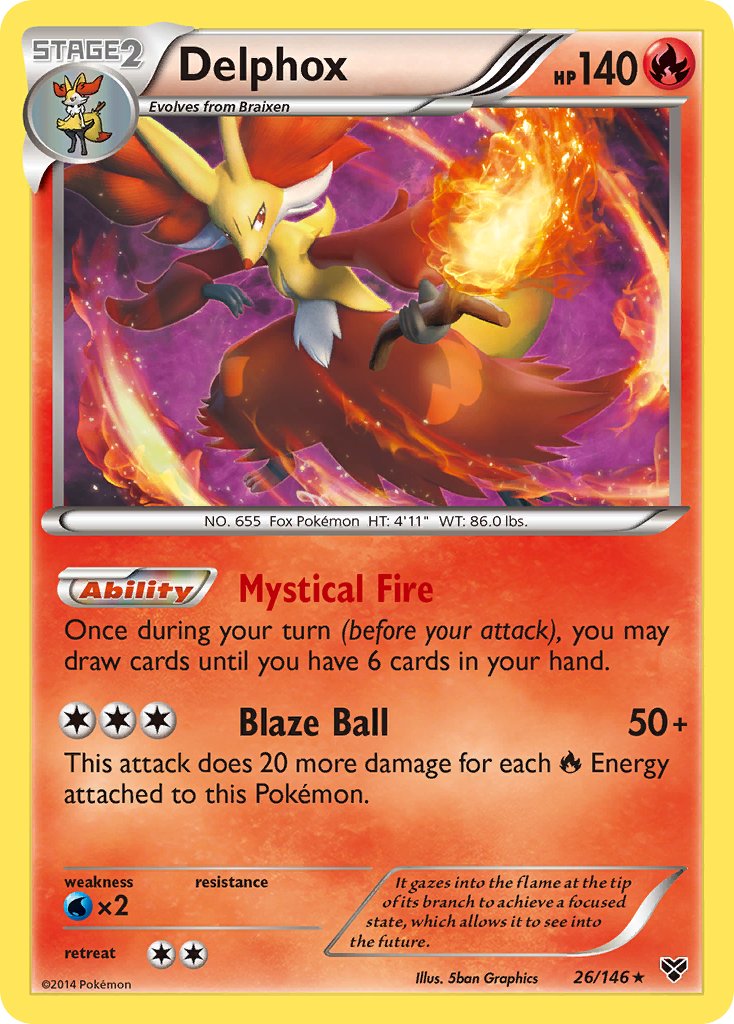 Delphox (26/146) (Cosmos Holo) (Blister Exclusive) [XY: Base Set] | Exor Games Summserside