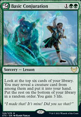 Basic Conjuration (Promo Pack) [Strixhaven: School of Mages Promos] | Exor Games Summserside