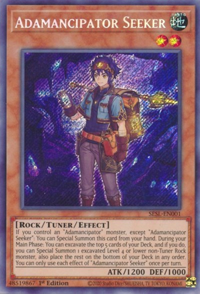 Adamancipator Seeker [SESL-EN001] Secret Rare | Exor Games Summserside