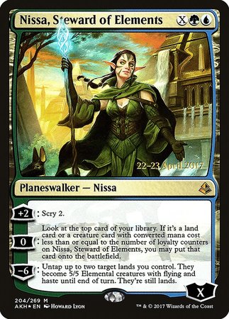 Nissa, Steward of Elements [Amonkhet Promos] | Exor Games Summserside