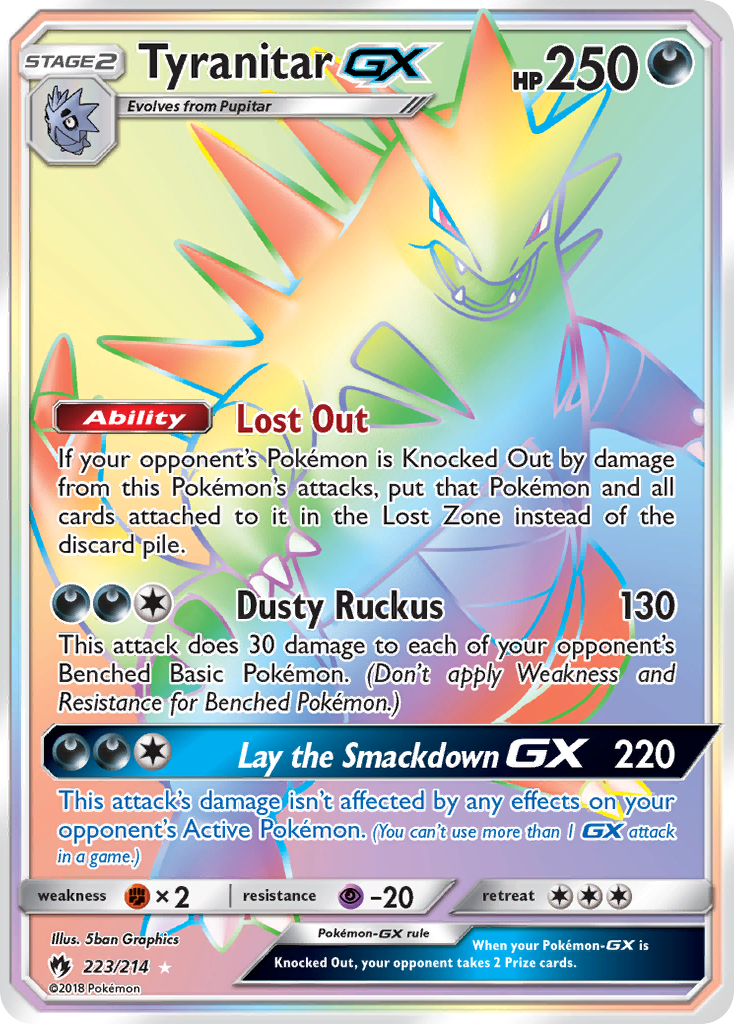 Tyranitar GX (223/214) [Sun & Moon: Lost Thunder] | Exor Games Summserside