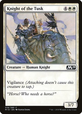 Knight of the Tusk [Core Set 2019] | Exor Games Summserside