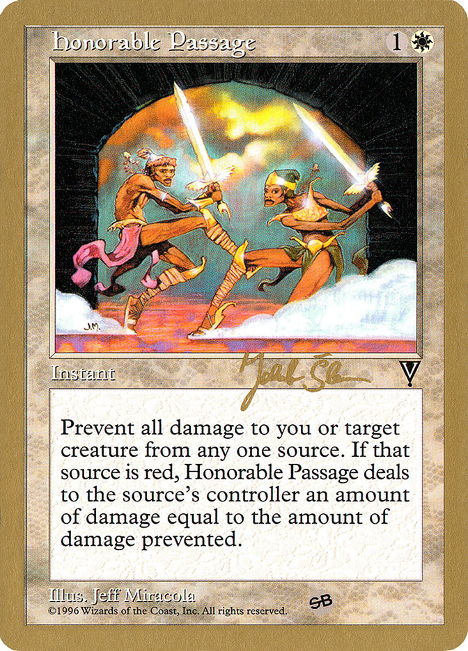 Honorable Passage (Jakub Slemr) (SB) [World Championship Decks 1997] | Exor Games Summserside