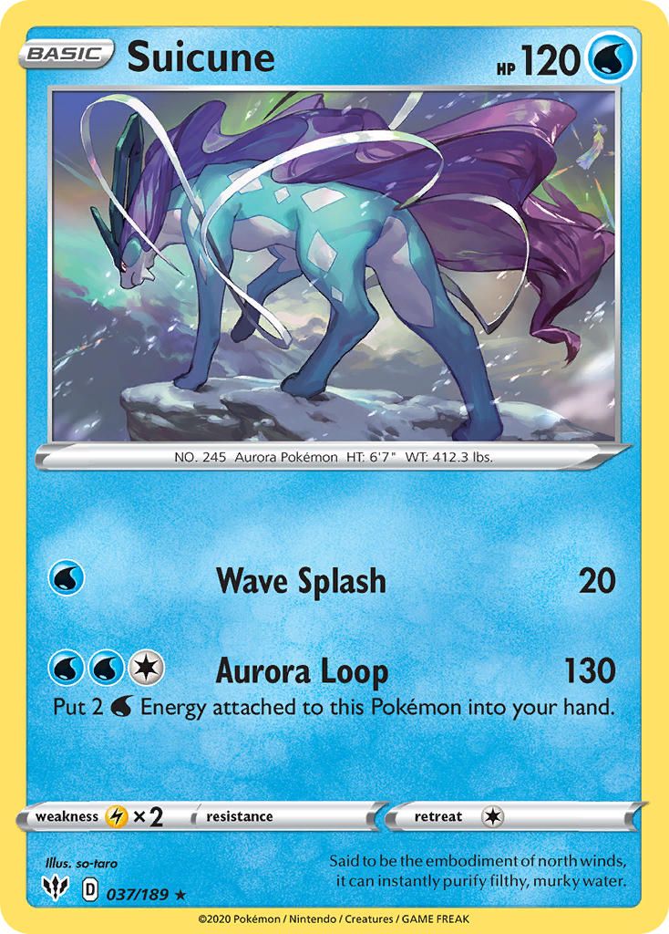 Suicune (037/189) (Theme Deck Exclusive) [Sword & Shield: Darkness Ablaze] | Exor Games Summserside