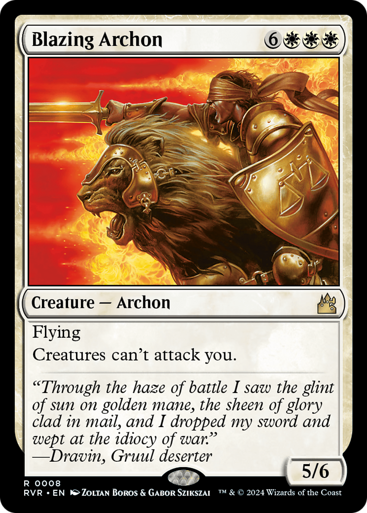 Blazing Archon [Ravnica Remastered] | Exor Games Summserside