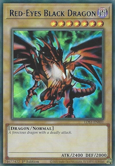 Red-Eyes Black Dragon (Blue) [LDS1-EN001] Ultra Rare | Exor Games Summserside