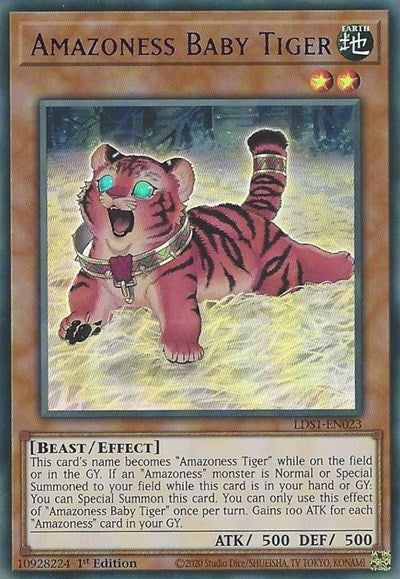 Amazoness Baby Tiger (Purple) [LDS1-EN023] Ultra Rare