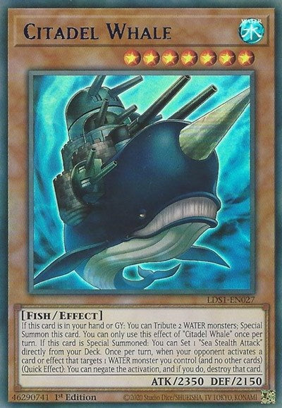 Citadel Whale (Blue) [LDS1-EN027] Ultra Rare | Exor Games Summserside