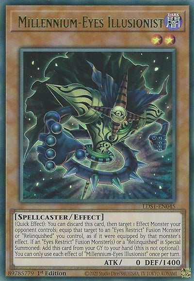 Millennium-Eyes Illusionist (Green) [LDS1-EN045] Ultra Rare | Exor Games Summserside