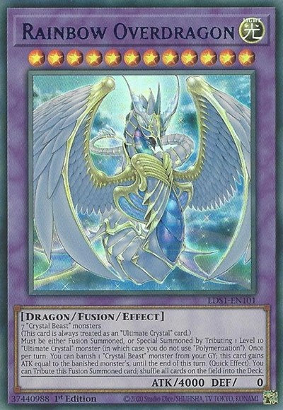 Rainbow Overdragon (Blue) [LDS1-EN101] Ultra Rare | Exor Games Summserside