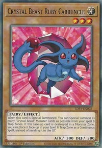 Crystal Beast Ruby Carbuncle [LDS1-EN092] Common | Exor Games Summserside