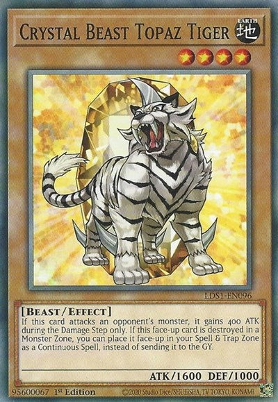 Crystal Beast Topaz Tiger [LDS1-EN096] Common | Exor Games Summserside
