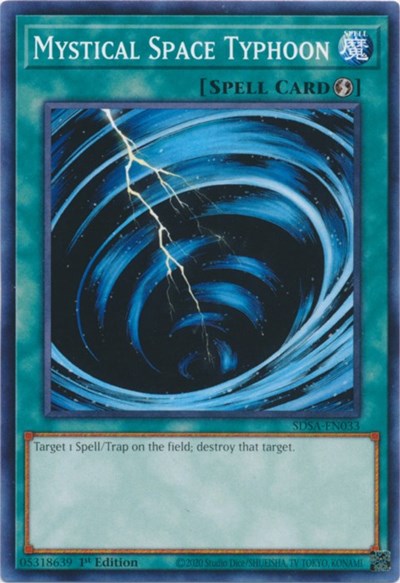 Mystical Space Typhoon [SDSA-EN033] Common | Exor Games Summserside