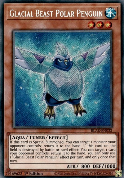 Glacial Beast Polar Penguin [BLAR-EN032] Secret Rare | Exor Games Summserside
