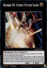Number F0: Utopic Future Slash [BLAR-EN046] Secret Rare | Exor Games Summserside