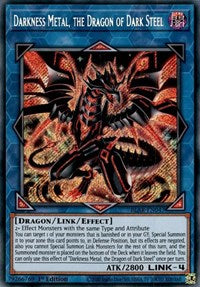 Darkness Metal, the Dragon of Dark Steel [BLAR-EN047] Secret Rare | Exor Games Summserside