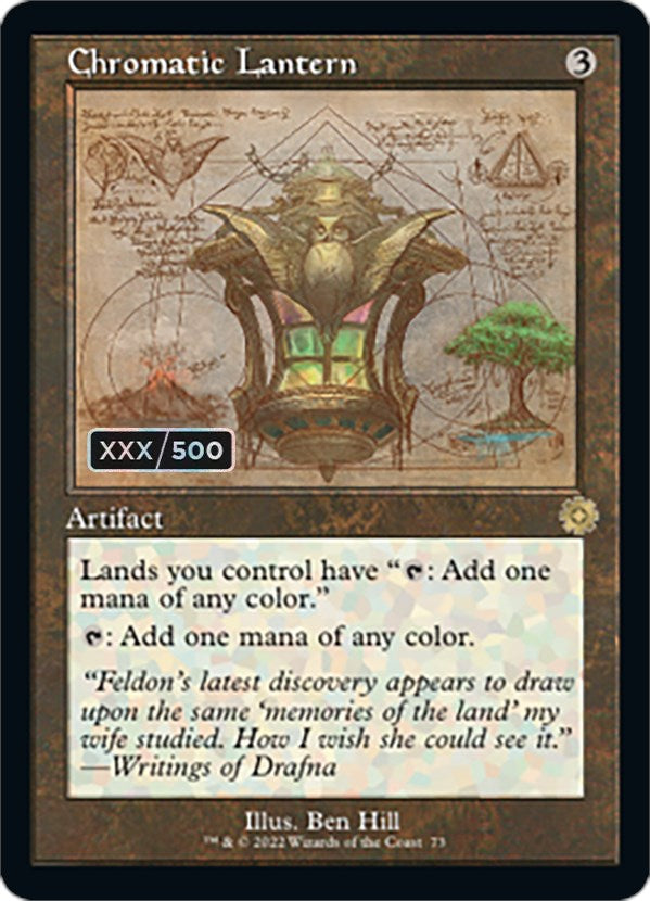 Chromatic Lantern (Retro Schematic) (Serial Numbered) [The Brothers' War Retro Artifacts] | Exor Games Summserside
