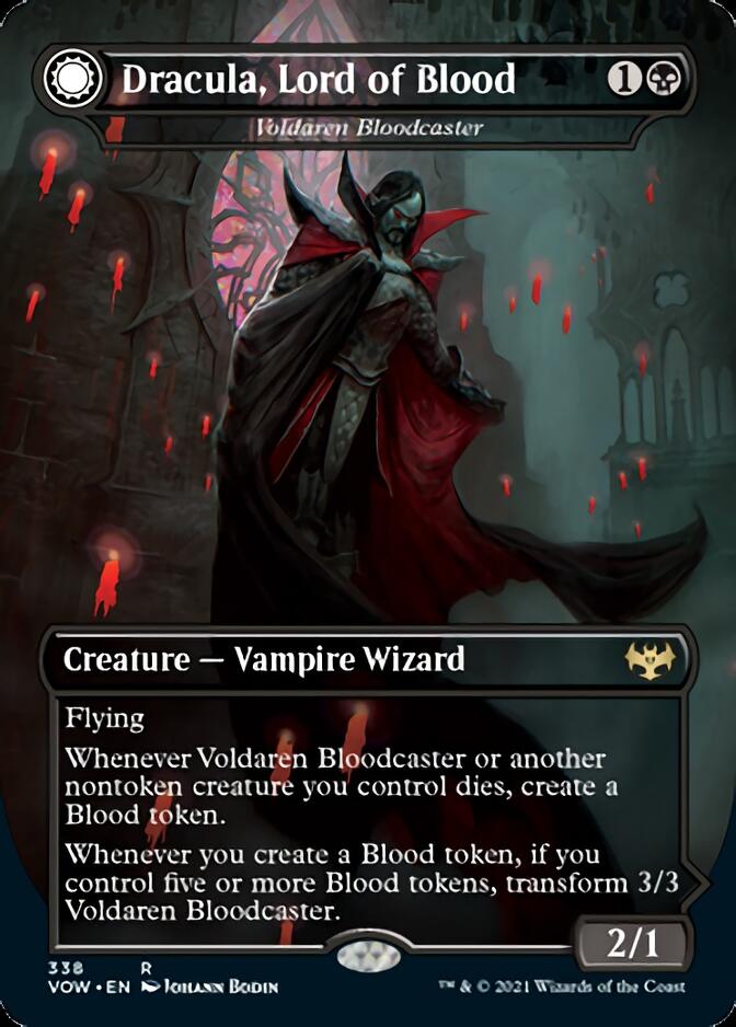 Voldaren Bloodcaster // Bloodbat Summoner - Dracula, Lord of Blood // Dracula, Lord of Bats [Innistrad: Crimson Vow] | Exor Games Summserside