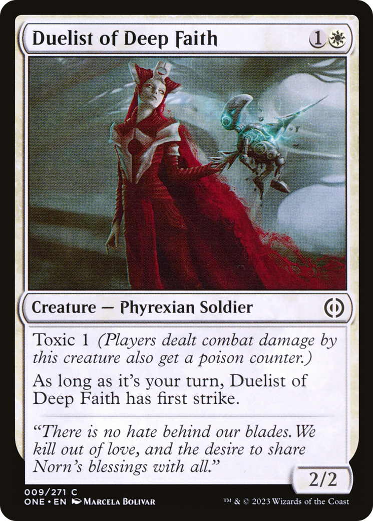 Duelist of Deep Faith [Phyrexia: All Will Be One] | Exor Games Summserside