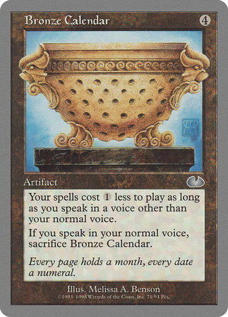 Bronze Calendar [Unglued] | Exor Games Summserside