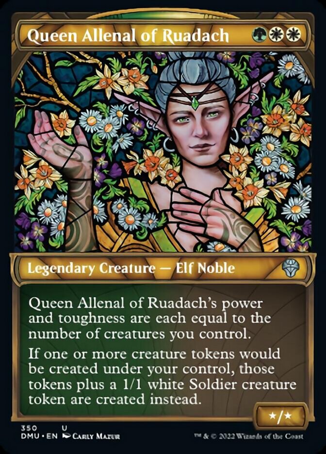 Queen Allenal of Ruadach (Showcase Textured) [Dominaria United] | Exor Games Summserside