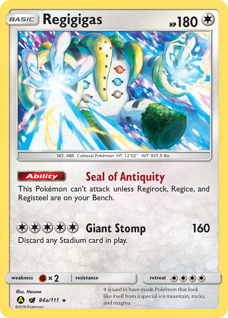 Regigigas (84a/111) (Alternate Art Promo) [Sun & Moon: Crimson Invasion] | Exor Games Summserside