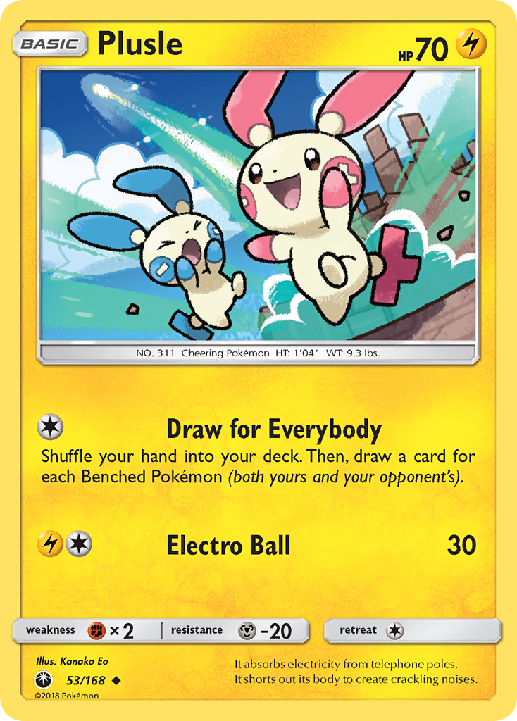 Plusle (53/168) [Sun & Moon: Celestial Storm] | Exor Games Summserside