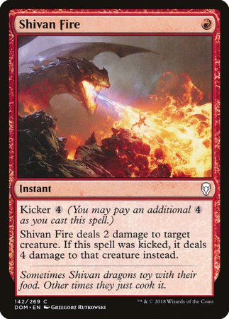 Shivan Fire [Dominaria] | Exor Games Summserside