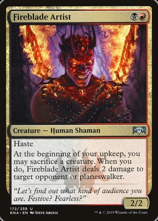 Fireblade Artist [Ravnica Allegiance] | Exor Games Summserside
