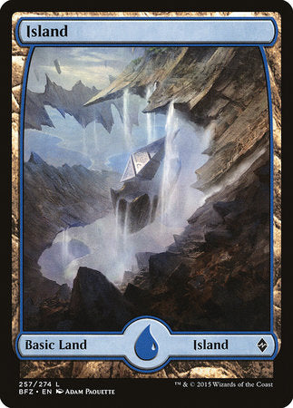 Island (257) - Full Art [Battle for Zendikar] | Exor Games Summserside