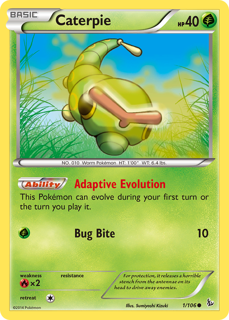 Caterpie (1/106) [XY: Flashfire] | Exor Games Summserside