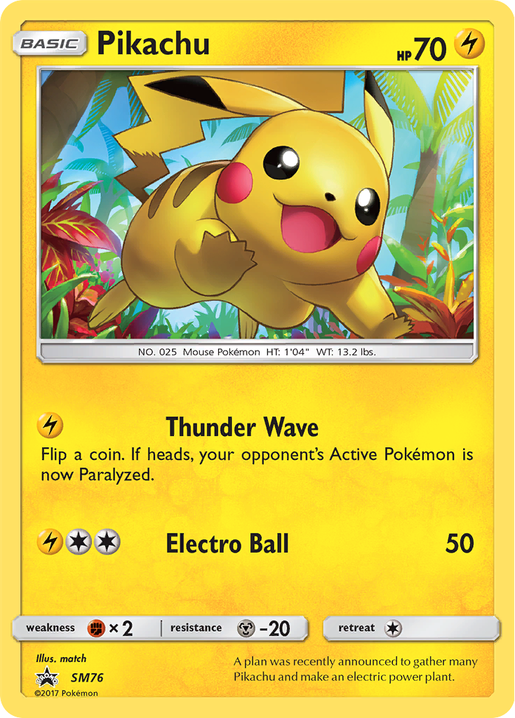 Pikachu (SM76) [Sun & Moon: Black Star Promos] | Exor Games Summserside