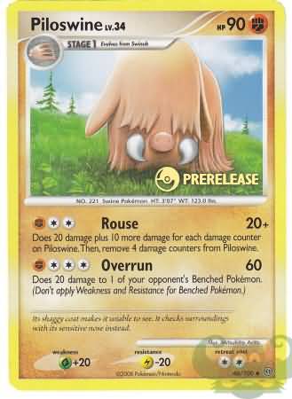 Piloswine (46/100) (Prerelease Promo) [Nintendo: Black Star Promos] | Exor Games Summserside