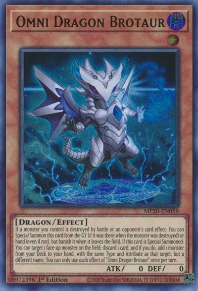 Omni Dragon Brotaur [MP20-EN059] Ultra Rare | Exor Games Summserside