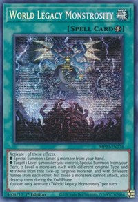 World Legacy Monstrosity [MP20-EN076] Prismatic Secret Rare | Exor Games Summserside