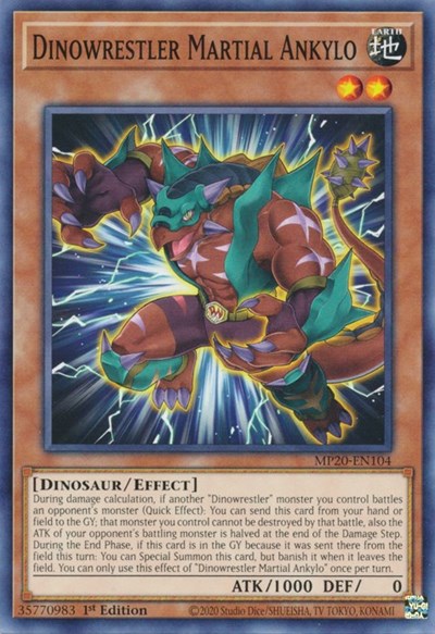 Dinowrestler Martial Ankylo [MP20-EN104] Common | Exor Games Summserside