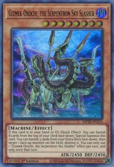 Gizmek Orochi, the Serpentron Sky Slasher [MP20-EN114] Ultra Rare | Exor Games Summserside