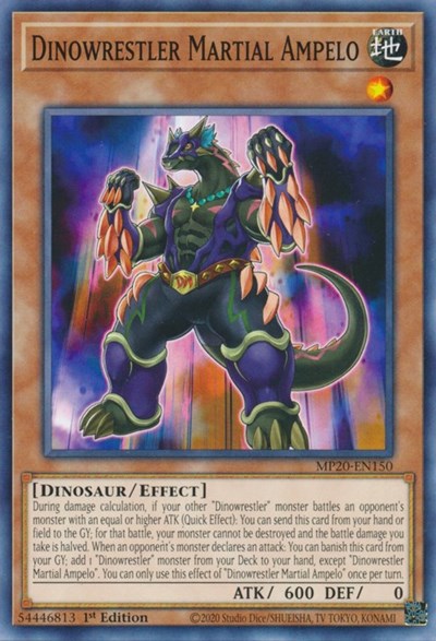 Dinowrestler Martial Ampelo [MP20-EN150] Common | Exor Games Summserside