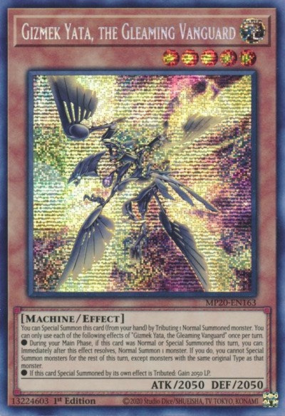 Gizmek Yata, the Gleaming Vanguard [MP20-EN163] Prismatic Secret Rare | Exor Games Summserside