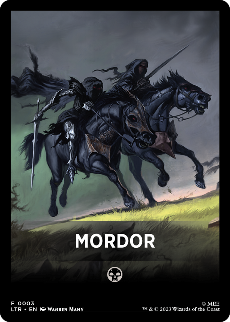 Mordor Theme Card [The Lord of the Rings: Tales of Middle-Earth Tokens] | Exor Games Summserside