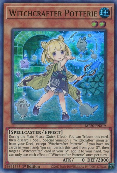 Witchcrafter Potterie [MP20-EN219] Ultra Rare | Exor Games Summserside