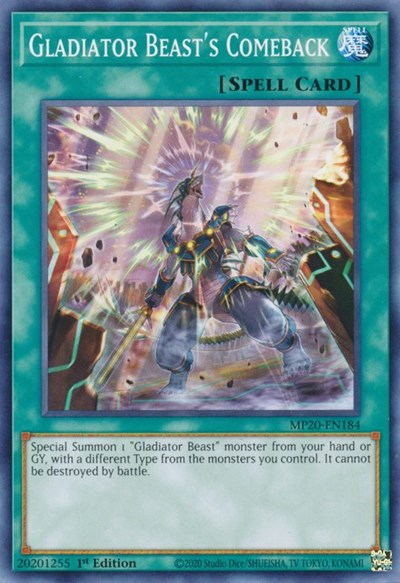 Gladiator Beast's Comeback [MP20-EN184] Common | Exor Games Summserside