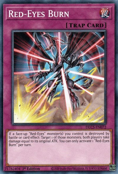 Red-Eyes Burn [DLCS-EN072] Common | Exor Games Summserside