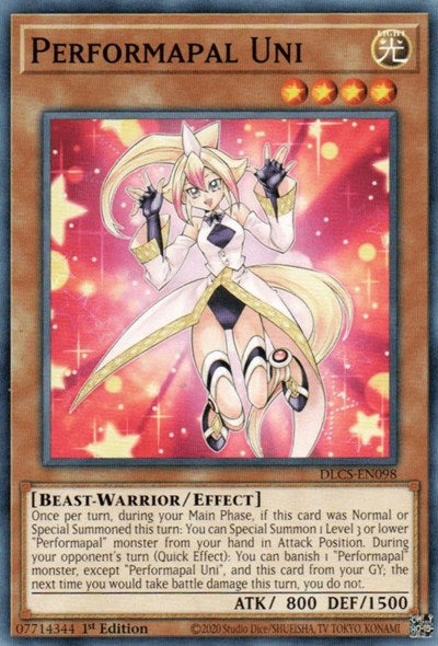 Performapal Uni [DLCS-EN098] Common | Exor Games Summserside