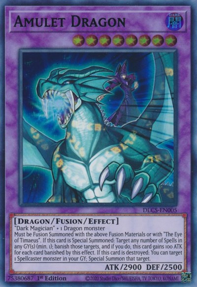 Amulet Dragon (Green) [DLCS-EN005] Ultra Rare | Exor Games Summserside