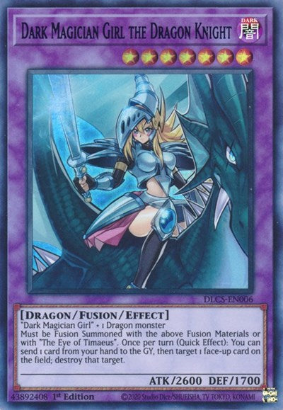 Dark Magician Girl the Dragon Knight (Green) [DLCS-EN006] Ultra Rare | Exor Games Summserside