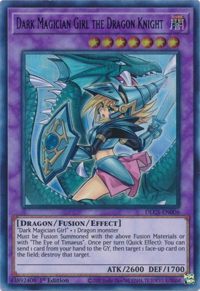 Dark Magician Girl the Dragon Knight (Alternate Art) (Purple) [DLCS-EN006] Ultra Rare | Exor Games Summserside