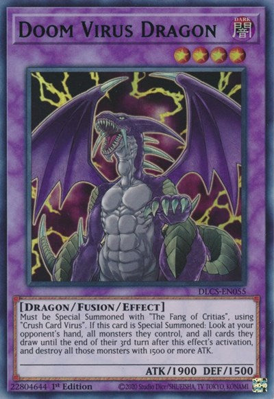 Doom Virus Dragon (Blue) [DLCS-EN055] Ultra Rare | Exor Games Summserside